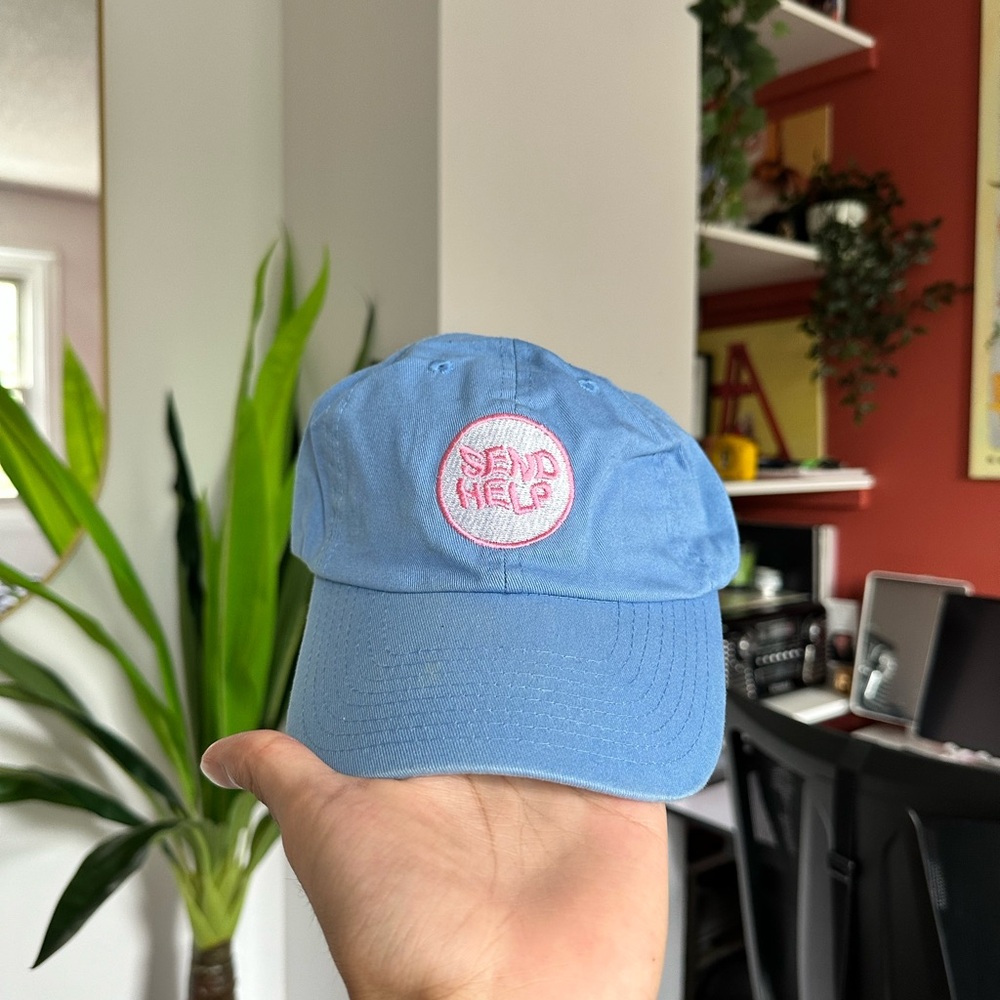 Halsey “SEND HELP” Blue and Pink Badlands Merch Baseball Cap